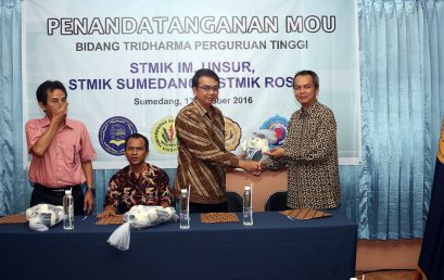 Penandatanganan MOU Antar STMIK IM,STMIK Sumedang,STMIK ROSMA dan FAK. TEKNIK Uiversitas Suryakancana Cianjur