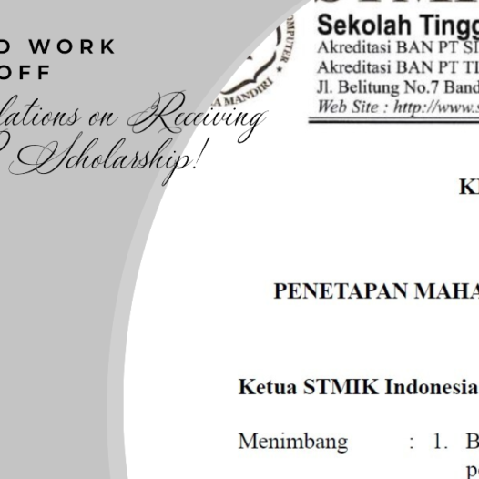 Penetapan Penerima Beasiswa KIP 2023 di STMIK IM